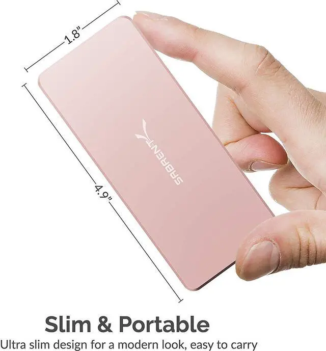 Alt view image 6 of 14 - Sabrent USB Type-C Aluminum Enclosure for M.2 NVMe SSD in Pink (EC-NVME-PNK)