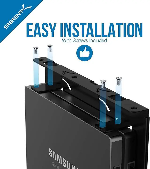 Alt view image 6 of 7 - Sabrent 2.5 Inch to 3.5 Inch Internal Hard Disk Drive Mounting Kit (BK-HDDH)