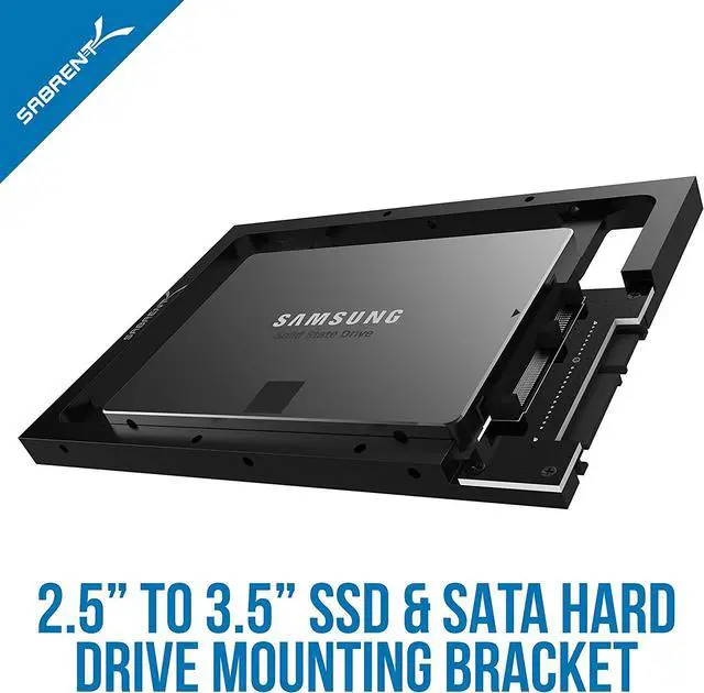 Alt view image 2 of 9 - SABRENT 2.5 SSD & SATA Hard Drive to Desktop 3.5 SATA Bay Converter Mounting Kit (BK-PCBS)