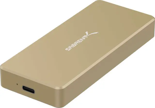Main image of Sabrent USB Type-C Aluminum Enclosure for M.2 NVMe SSD in Gold (EC-NVME-GLD)