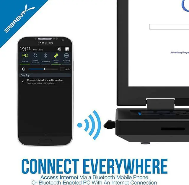 Alt view image 4 of 7 - SABRENT USB Bluetooth 4.0 Micro Adapter for PC [v4.0 Class 2 with Low Energy Technology] (BT UB40)