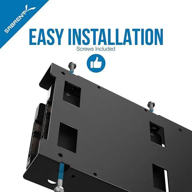 Alt view image 4 of 12 - Sabrent 2.5 Inch to 3.5 Inch Internal Hard Disk Drive Mounting Bracket Kit (BK-HDDF)