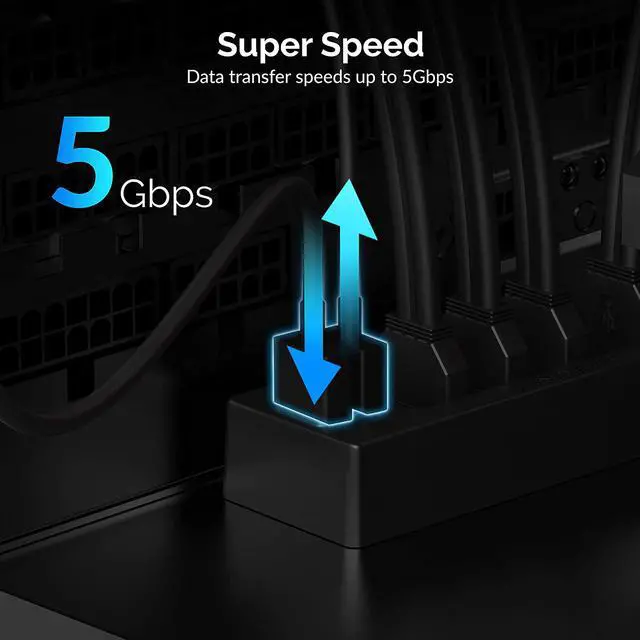 Alt view image 3 of 16 - SABRENT Internal USB 3.0 Hub/Splitter (HB-INTS)
