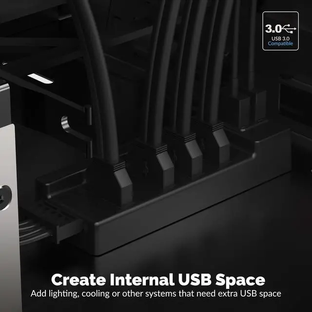 Alt view image 2 of 16 - SABRENT Internal USB 3.0 Hub/Splitter (HB-INTS)