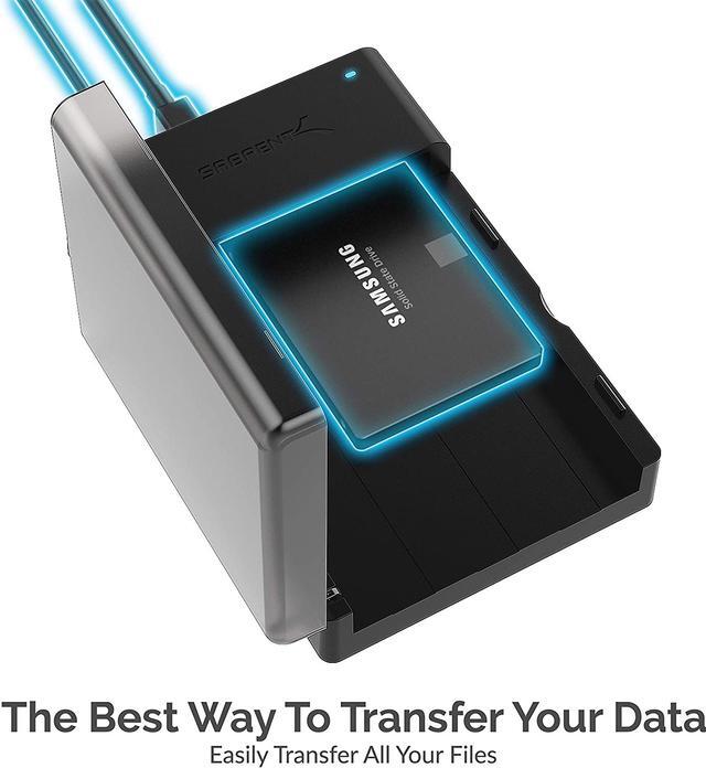 Alt view image 5 of 10 - Sabrent USB 3.0 to SATA External Hard Drive Lay-Flat Docking Station for 2.5 or 3.5in HDD, SSD (EC-DFLT)