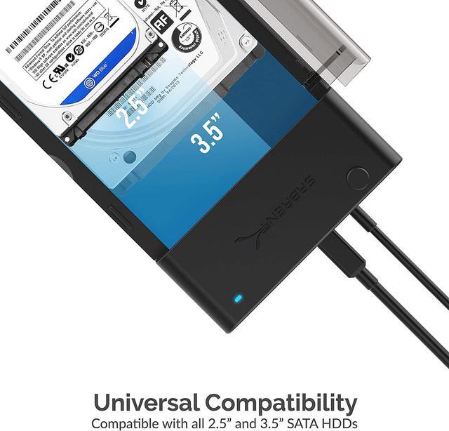 Alt view image 6 of 10 - Sabrent USB 3.0 to SATA External Hard Drive Lay-Flat Docking Station for 2.5 or 3.5in HDD, SSD (EC-DFLT)
