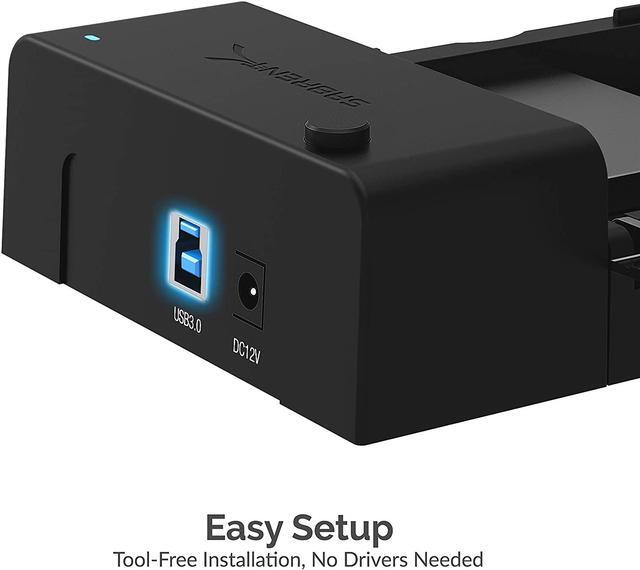 Alt view image 8 of 10 - Sabrent USB 3.0 to SATA External Hard Drive Lay-Flat Docking Station for 2.5 or 3.5in HDD, SSD (EC-DFLT)