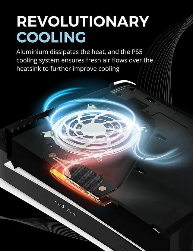Alt view image 7 of 7 - SABRENT 4TB Rocket 4 Plus NVMe 4.0 Gen4 PCIe M.2 Internal Extreme Performance SSD + M.2 NVMe Heatsink for The PS5 Console (SB-RKT4P-PSHS-4TB)
