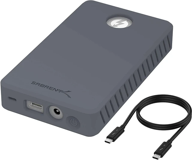 SABRENT Thunderbolt 3 to Dual NVMe M.2 SSD Tool-Free Enclosure (EC