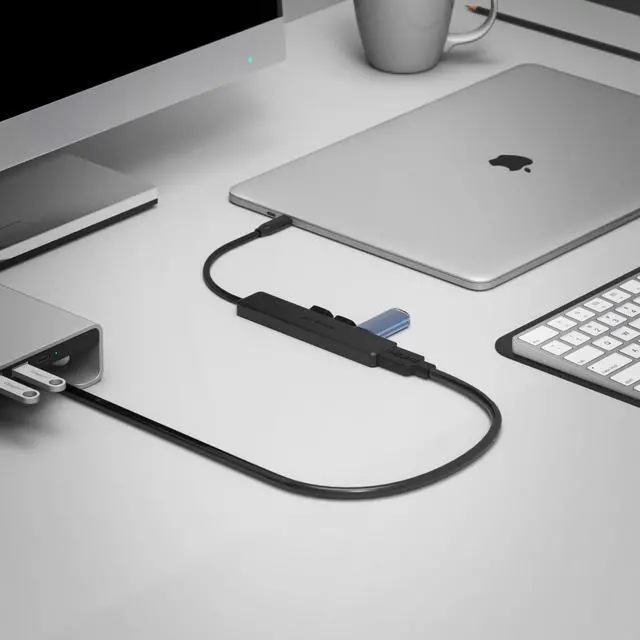 Alt view image 7 of 14 - SABRENT Multi-Port USB Type-C Hub with 4k HDMI | Power Delivery (60 Watts) | 1 USB 3.0 Port | 2 USB 2.0 Ports (HB-TC5P)