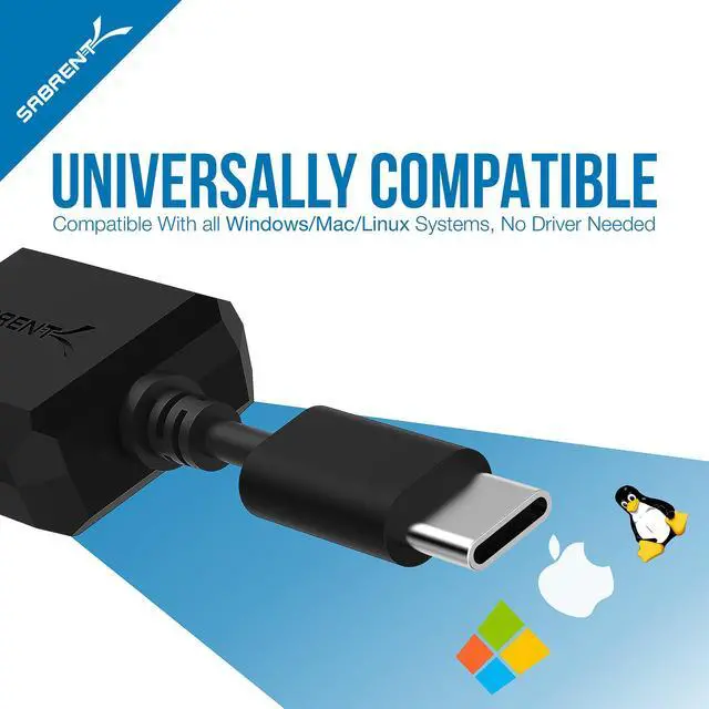 Alt view image 5 of 7 - SABRENT AU-MMSC USB Type-C External Stereo Sound Adapter for Windows and Mac