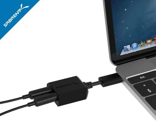 Alt view image 6 of 7 - SABRENT AU-MMSC USB Type-C External Stereo Sound Adapter for Windows and Mac