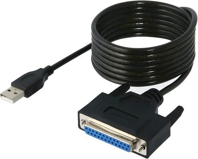 Main image of SABRENT USB 2.0 to DB25 IEEE-1284 Parallel Printer Cable Adapter [THUMBSCREWS Connectors] (CB-DB25)
