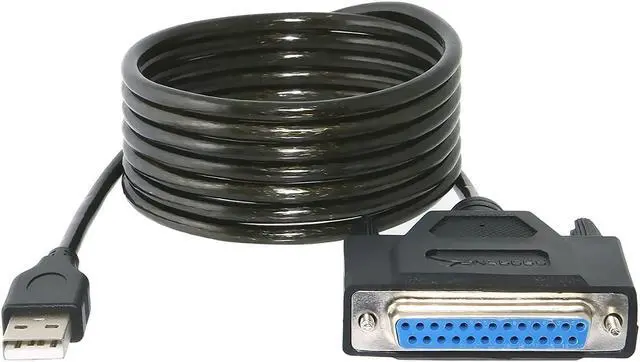Alt view image 7 of 7 - SABRENT USB 2.0 to DB25 IEEE-1284 Parallel Printer Cable Adapter [THUMBSCREWS Connectors] (CB-DB25)