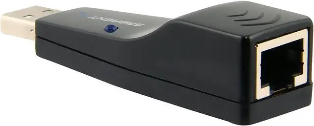 Alt view image 2 of 7 - Sabrent NT-USB20 USB 2.0 to RJ45 10/100 Converter
