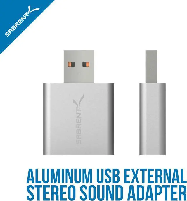 Alt view image 15 of 20 - SABRENT AU-EMAC USB EXTERNAL STEREO SOUND ADAPTER