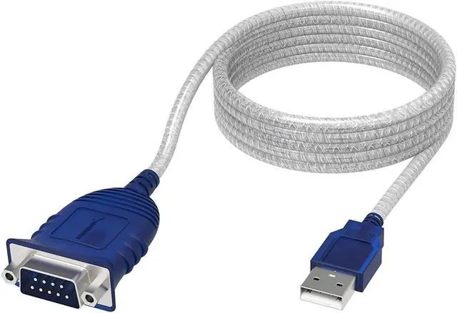 Main image of SABRENT 6 ft. USB 2.0 to Serial (9-pin) DB-9 RS-232 Adapter Cable [Prolific PL2303] (SBT-USC6M)