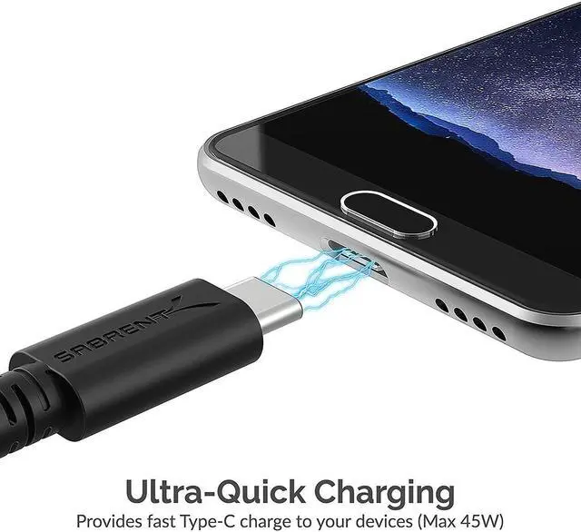 Alt view image 5 of 9 - Sabrent 63W 2-Port USB Quick Charge 3.0 PD Car Charger (CH-PDQC)