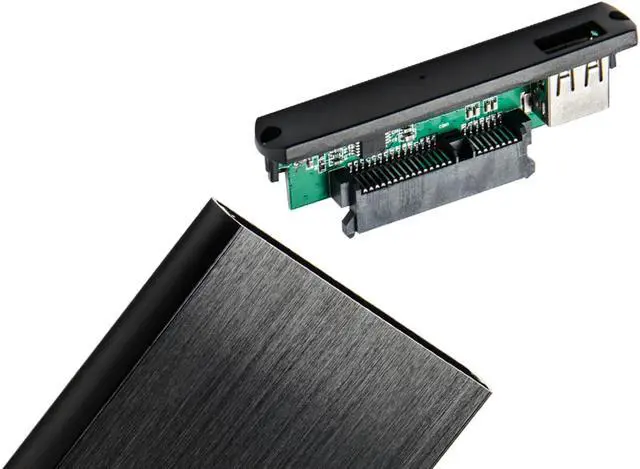 Alt view image 7 of 20 - Sabrent USB 3.0 to 2.5" SSD/SATA External Hard Drive Aluminum Enclosure, Black (EC-UK30)