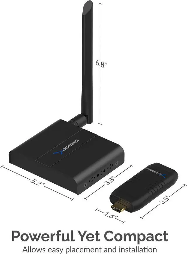 Alt view image 6 of 14 - Sabrent HDMI Wireless Extender (DA-HDWE)