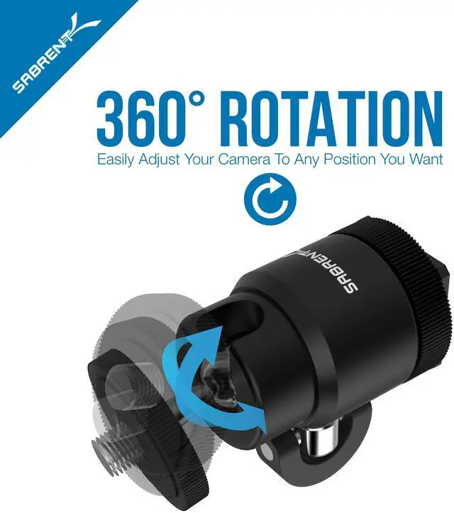 Alt view image 5 of 9 - SABRENT Flexible Tripod with Ball Head Bundle for Standard Tripod Mount (GP-TRPD-TBHD)