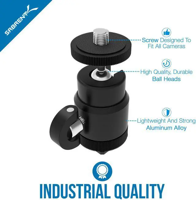 Alt view image 7 of 9 - SABRENT Flexible Tripod with Ball Head Bundle for Standard Tripod Mount (GP-TRPD-TBHD)