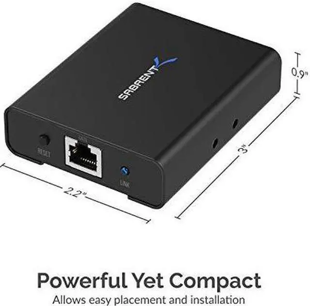 Alt view image 4 of 9 - Sabrent 1080P 3D HDMI Extender Over CAT6 [164 Feet / 50 Meters] (DA-HDEX)