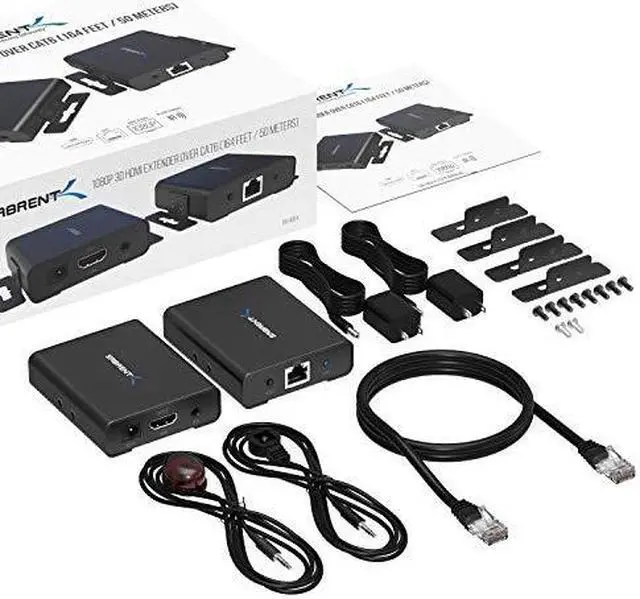 Alt view image 6 of 9 - Sabrent 1080P 3D HDMI Extender Over CAT6 [164 Feet / 50 Meters] (DA-HDEX)