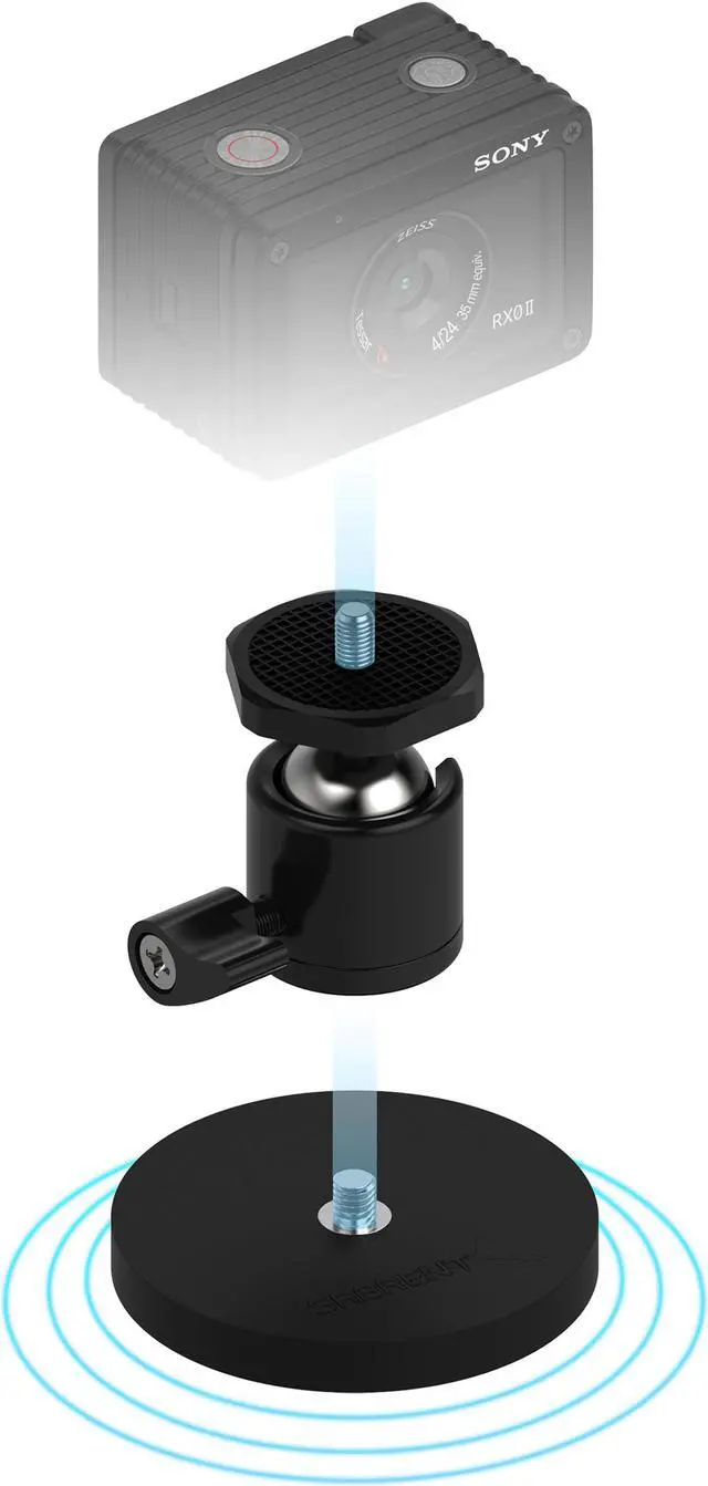 Main image of SABRENT Rubber-Coated Magnetic Mount for Action Cam and Small Cameras (CS-MG66)