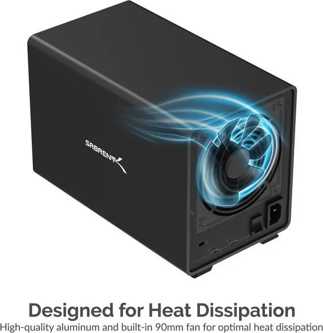 Alt view image 3 of 12 - SABRENT USB 3.2 5-Bay 3.5" SATA Hard Drive Tray-Less Docking Station (DS-SC5B)