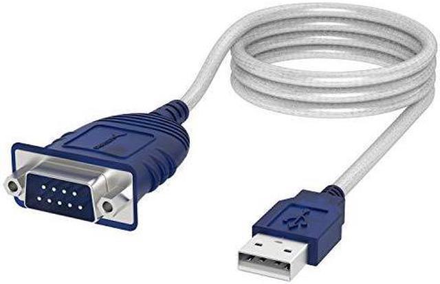 Main image of SABRENT USB 2.0 to Serial (9-Pin) DB-9 RS-232 Converter Cable, Prolific Chipset, HEXNUTS, [Windows 10/8.1/8/7/VISTA/XP, Mac OS X 10.6 and Above] 6-Feet (CB-9P6F)