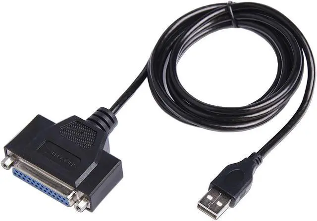 Alt view image 5 of 7 - SABRENT USB 2.0 to DB25 IEEE-1284 Parallel Printer Cable Adapter [THUMBSCREWS Connectors] (CB-DB25)