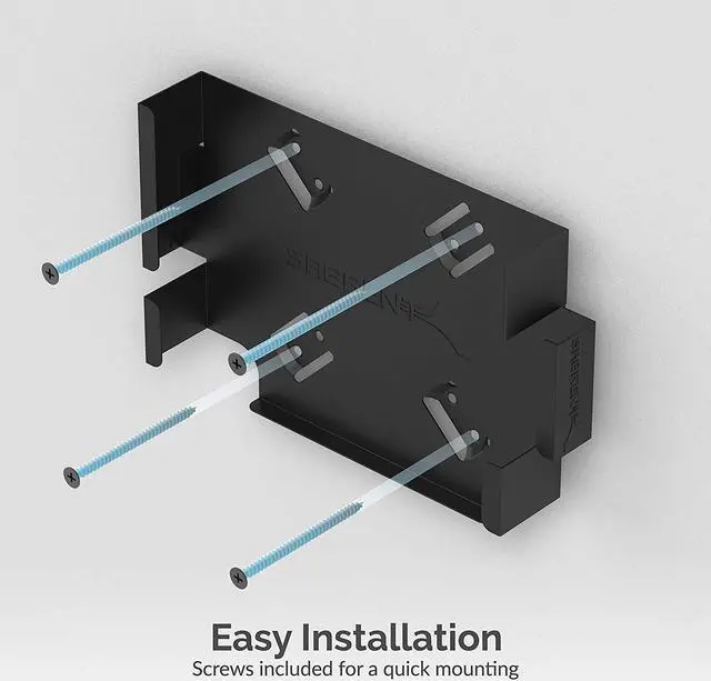 Alt view image 3 of 8 - SABRENT Mac Mini VESA Mount/Wall Mount/Under Desk Mount [Black] (BK-MABM)
