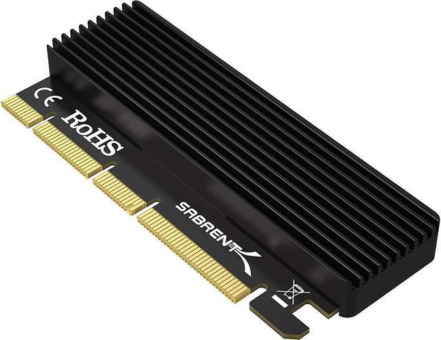SABRENT NVMe M.2 SSD to PCIe X16/X8/X4 Card with Aluminum Heat