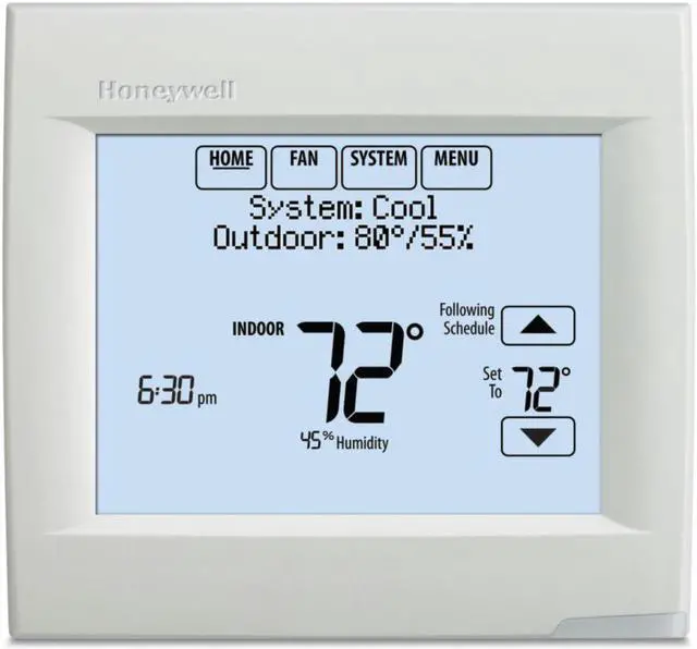 Alt view image 3 of 9 - Honeywell TH8321R1001/U - VisionPRO® 8000 Thermostat with RedLINK™ Technology
