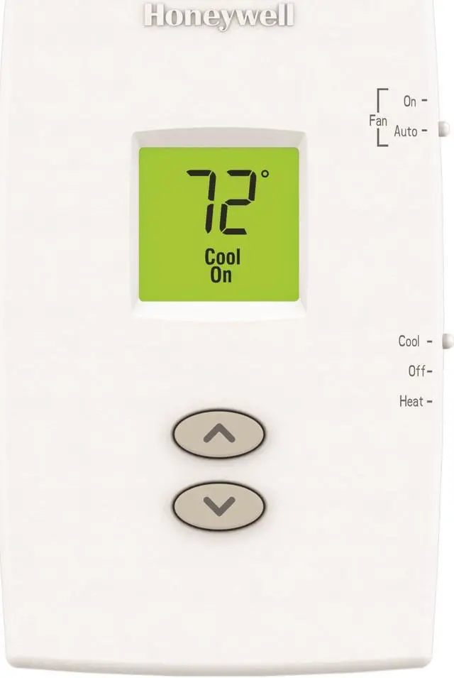 Alt view image 4 of 7 - Honeywell TH1110DV1009/U - PRO 1000 Vertical Non-Programmable Thermostat 1 Heat/1 Cool