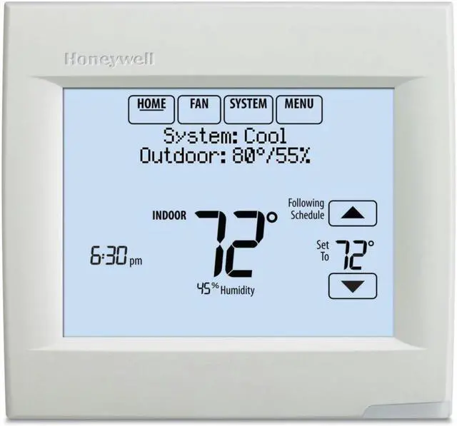 Alt view image 4 of 9 - Honeywell TH8321R1001/U - VisionPRO® 8000 Thermostat with RedLINK™ Technology