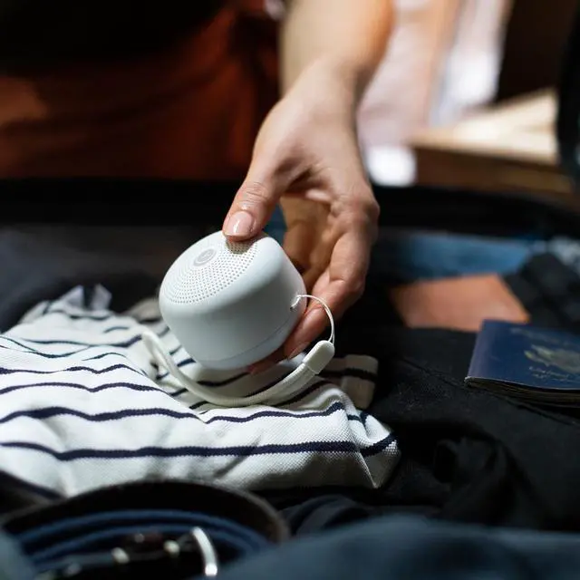 Alt view image 5 of 5 - Yogasleep Travel Mini White Noise Sleep Sound Machine with Night Light, White