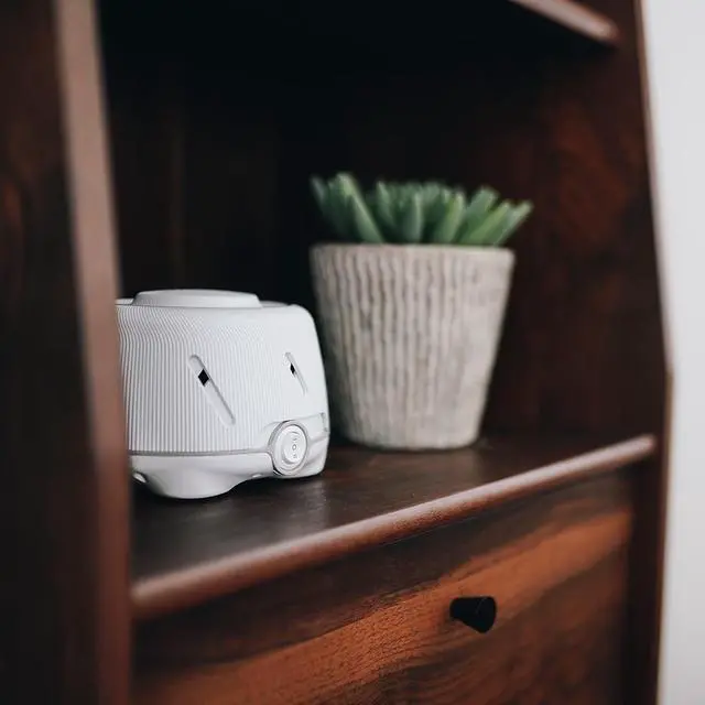 Alt view image 11 of 12 - Yogasleep Dohm (White/Gray) | The Original White Noise Machine | Soothing Natural Sound from a Real Fan | Noise Cancelling | Sleep Therapy, Office Privacy, Travel | For Adults & Baby | 101 Night Trial