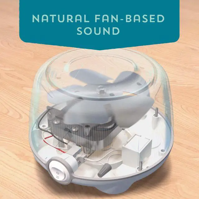 Alt view image 3 of 10 - Yogasleep Dohm (Charcoal) | The Original White Noise Machine | Soothing Natural Sound from a Real Fan | Noise Cancelling | Sleep Therapy, Office Privacy, Travel | For Adults & Baby | 101 Night Trial