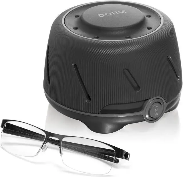 Alt view image 6 of 10 - Yogasleep Dohm (Charcoal) | The Original White Noise Machine | Soothing Natural Sound from a Real Fan | Noise Cancelling | Sleep Therapy, Office Privacy, Travel | For Adults & Baby | 101 Night Trial