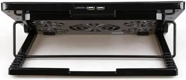 Alt view image 4 of 5 - Cooling Cooler Pad Stand 5 Fan 2 USB Computer Mat for 11"-17" Notebook IS