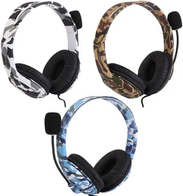 Alt view image 3 of 5 - Gaming Headset 3.5mm Wired Stereo Earphone Headphones Gamer Headset With Mic for PC PS4 Xbox One