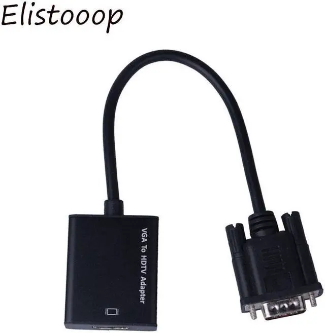 Alt view image 4 of 5 - VGA TO MI Converter Male to Female VGA Cable Adapter With 3.5 mm Audio Output VGA to MI for PC laptop to TV Projector