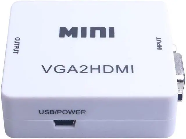 Alt view image 4 of 5 - 1080P MINI VGA to Converter Female-Female Adapter Audio VGA2 Video Box Adapter for Notebook PC for HDTV Projector