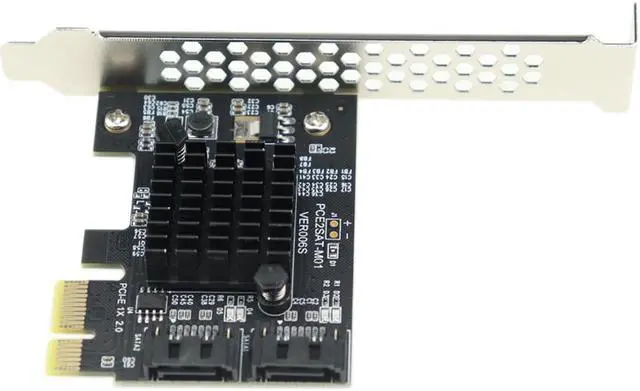 Alt view image 4 of 6 - PCI Express SATA 3.0 Controller Card 2 Port PCIe SATA III 6Gbps Internal Adapter Converter Support HDD SSD For Desktop PC Win 10