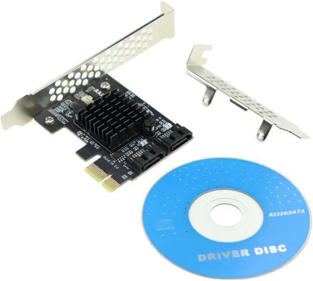 Alt view image 6 of 6 - PCI Express SATA 3.0 Controller Card 2 Port PCIe SATA III 6Gbps Internal Adapter Converter Support HDD SSD For Desktop PC Win 10