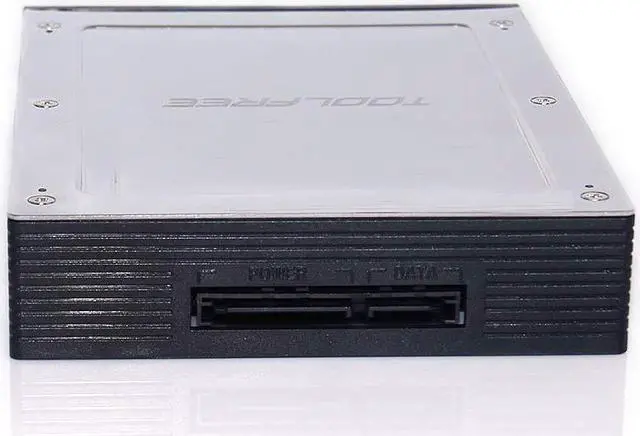 Alt view image 2 of 3 - 2.5 Inch to 3.5 Inch Internal Floppy Bay SATA III 6Gbps Tray-LESS Mobile Rack For 2.5" HDD SSD Hard Drive Backplane Enclosure