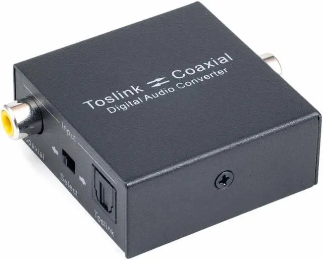 Alt view image 3 of 3 - 2 Way Optical SPDIF Toslink to Coaxial or Coaxial to Optical SPDIF Toslink Bi-Directional Switch Digital Audio Converter
