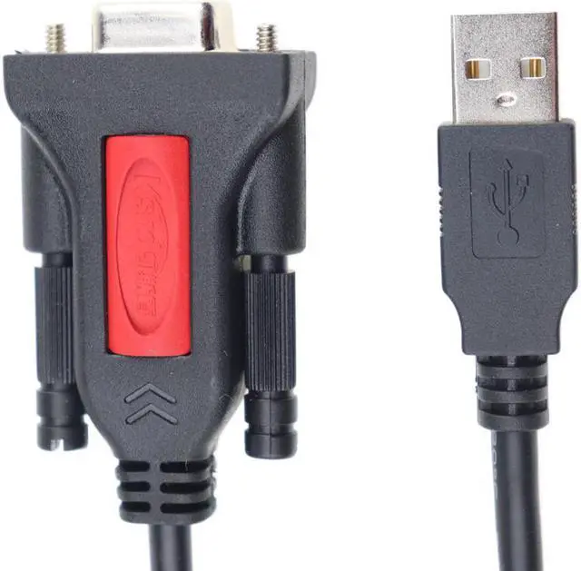 Alt view image 2 of 3 - USB to RS232 Adapter with PL2303 Chipset USB 2.0 Male to RS232 Female DB9 Serial Converter Cable 1.5M Supports Windows 10 Mac OS